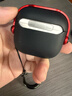 斯幻柯適用AirPods4代保護套AirPods4代藍牙耳機套 降噪耳機殼airpods4代透明保護磨砂殼-電音-黑紅色 曬單實(shí)拍圖