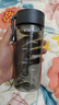 富光夏季女運動(dòng)水杯兒童便攜杯男夏天塑料杯隨手杯子 灰黑色 550ml 曬單實(shí)拍圖