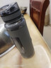 優(yōu)之（UZSPACE）運動(dòng)水杯夏季戶(hù)外旅行便攜水壺男女學(xué)生隨手杯進(jìn)口TRITAN材質(zhì)塑料透明水瓶 灰色 曬單實(shí)拍圖