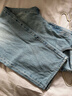 優(yōu)衣庫男裝寬松廓形牛仔褲/水洗產(chǎn)品丹寧牛仔彎刀鐮刀褲482868 62 粉藍色 29 /165/74A 曬單實(shí)拍圖