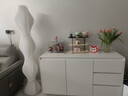 逸左逸右【行業(yè)TOP1】實(shí)木餐邊柜一體靠墻現代簡(jiǎn)約客廳茶水儲物邊柜子 米白色三抽雙門(mén)【140*40*80】 曬單實(shí)拍圖