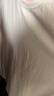駱駝（CAMEL）正肩T神女純色休閑棉感短袖冰感上衣 C26BARLG016 無(wú)際白 XXL 曬單實(shí)拍圖