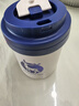 304不銹鋼隨手杯迷你小巧保溫杯三層牛奶水杯帶蓋咖啡杯 藍色 曬單實(shí)拍圖