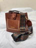 酷奇袋鼠（KUQIDAISHU）早春七夕時(shí)尚復古美拉德百搭小眾潮流簡(jiǎn)約感大氣女神節水桶包 棕色 曬單實(shí)拍圖