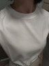 京東京造80支液氨棉女裝新款潮流打底衫短袖春裝女士t恤 白色 S 曬單實(shí)拍圖