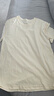凡客誠品vancl 短袖T恤全棉圓領(lǐng)夏裝男女同款 奶杏色 L （建議110-130斤） 曬單實(shí)拍圖
