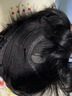 佰絲堂假發(fā)女短發(fā)全頭套式短直發(fā)中老年媽媽整頂發(fā)套真發(fā)均碼（自然黑） 曬單實(shí)拍圖