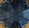 天堂 防紫外線(xiàn)陽(yáng)傘三折 遮陽(yáng)傘三折印花晴雨傘黑膠防曬太陽(yáng)傘 藏青 曬單實(shí)拍圖