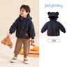 JELLYBABY【三層夾棉】冬裝小熊加厚棉衣男童保暖外套寬松棉服短款棉襖 曬單實(shí)拍圖
