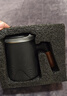 京東京造茶杯便攜式黑陶茶泡茶壺茶杯功夫茶具辦公杯隨身茶壺容量400ml 曬單實(shí)拍圖