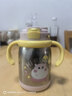 FGA富光兒童學(xué)飲保溫杯嬰幼兒小月齡寶寶泡奶純鈦水杯子防嗆吸管粉 曬單實(shí)拍圖