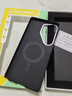 0度適用三星 S26ultra S24ultra手機殼保護套MagSafe磁吸凱夫拉紋商務(wù)輕奢防摔金屬鏡頭圈保護鏡頭 三星 S26 ultra 磁吸超薄凱夫拉手機殼-黑色 曬單實(shí)拍圖