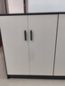 餐邊柜餐廳廚房櫥柜客廳大容量收納儲物矮柜簡(jiǎn)易臥收納儲物柜子 【板材加厚-四門(mén)】暖白灰色1.2米 曬單實(shí)拍圖