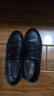蜻蜓牌【100%全牛皮】男士皮鞋商務(wù)休閑真皮防滑軟底軟面中老年爸爸鞋真皮透氣套腳舒適耐磨真皮百搭鞋子 黑色 43 曬單實(shí)拍圖