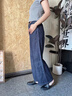 UR2025春季新款女裝都市休閑百搭復古水洗牛仔長(cháng)褲UYU850011 曬單實(shí)拍圖