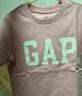 蓋璞（GAP）女幼童2026春季新款logo短袖T恤兒童裝百搭上衣893559 曬單實(shí)拍圖