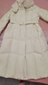 波司登（BOSIDENG）鵝絨羽絨服商場(chǎng)熱賣(mài)同款女中厚過(guò)膝長(cháng)款修身連帽外套 【店長(cháng)推薦】凝脂白8513 M 165/88A 體重約110-120斤 曬單實(shí)拍圖