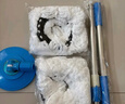雅高 旋轉拖把配件共2拖把頭+加粗拖把桿+圓盤(pán)吸水拖地神器墩布拖布 曬單實(shí)拍圖