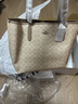 蔻馳（COACH）【品牌直供】女士CITY大號單肩托特包電腦包CV976禮物 曬單實(shí)拍圖