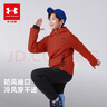 安德瑪（Under Armour）兒童童裝外套春秋季舒適休閑百搭立領(lǐng)針織彈力運動(dòng)夾克253313118 光暈灰 170 曬單實(shí)拍圖