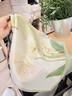 GIAVENTOLA真絲絲巾女2025新款桑蠶絲綢小方巾圍脖領(lǐng)巾生日情人節禮物送女友 浪漫百合 曬單實(shí)拍圖