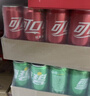 可口可樂(lè )（Coca-Cola）汽水碳酸飲料330ml*24罐*2箱 家庭組合裝 新老包裝隨機發(fā) 可樂(lè )24罐+雪碧24罐（熱賣(mài)） 曬單實(shí)拍圖