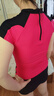 李寧（LI-NING）泳衣女兩件套小胸聚攏運動(dòng)分體泳衣遮肚保守高腰泳裝104 玫紅 XL 曬單實(shí)拍圖
