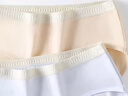 三槍【云感系列】?jì)妊澟績(jì)妊澕兠?00全棉a類(lèi)襠7A抑菌純色嬰兒棉短褲 曬單實(shí)拍圖
