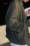 優(yōu)衣庫男裝女裝哈靈頓茄克/外套夾克26春夏新款484610 57 深橄欖色 XL 曬單實(shí)拍圖