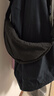 優(yōu)衣庫男裝女裝挎包/單肩餃子包肩帶可調節478708 09 黑色 均碼(28 × 10 × 17 cm) 曬單實(shí)拍圖