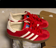 阿迪達斯（adidas）（adidas）三葉草男女鞋GAZELLE INDOOR低幫休閑鞋IF1808紅白36.5 曬單實(shí)拍圖