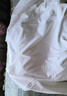 布先生明星同款長(cháng)袖T恤男士小白T內搭 長(cháng)袖標準T-V領(lǐng)-皓月白 L(175) 曬單實(shí)拍圖