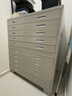 豫爾文  底圖柜文件柜多層抽屜柜工程柜畫(huà)紙畫(huà)軸儲物柜 0號三節1750*1300*930白色帶輪 曬單實(shí)拍圖