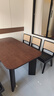 林氏家居中古風(fēng)全實(shí)木餐桌2026新款胡桃木色大板桌書(shū)桌子TG5R菲林系列 曬單實(shí)拍圖