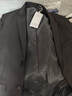羅蒙（ROMON）西服套裝男士小西裝外套職業(yè)正裝修身休閑伴郎服 黑色XL 曬單實(shí)拍圖
