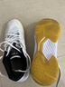 尤尼克斯（YONEX）羽毛球鞋yy入門(mén)級訓練減震動(dòng)力墊男女SHB101CR 白/金40.5 曬單實(shí)拍圖