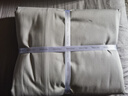 京東京造 60支長(cháng)絨棉植素超柔貢緞 A類(lèi)純棉床單被套床上四件套 1.5米床 英倫灰 曬單實(shí)拍圖