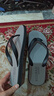 LURAD 人字拖男士夏季時(shí)尚沙灘外穿涼拖鞋 灰色 41-42 曬單實(shí)拍圖