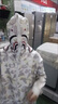 馳桓猿人鯊魚外套街頭潮牌刺繡拉鏈雙帽衣服迷彩嘻哈情侶開衫衛衣男女 白色高版本鯊魚雙帽外套 M 【刺繡版】【建議90-110斤】 高質量 曬單實拍圖