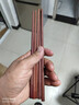 雙槍紅檀木筷子天然抗菌木筷 家用實(shí)木無(wú)漆無(wú)蠟筷子餐具套裝10雙 曬單實(shí)拍圖