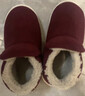 阿芙諾蒂老年棉鞋男加厚冬季包跟棉拖鞋家居室內防滑保暖女外穿 酒紅38-39 曬單實(shí)拍圖