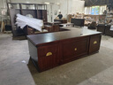 軒仕居新中式老板桌實(shí)木大班臺烏金木董事長(cháng)總裁辦公桌辦公家具經(jīng)理桌子 曬單實(shí)拍圖
