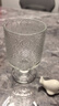 太陽(yáng)花設計酒杯玻璃杯水杯浮雕ins風(fēng)高顏值復古飲料高腳果汁 4只裝浮雕高腳杯 曬單實(shí)拍圖