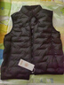 波司登（BOSIDENG）90鵝絨輕薄羽絨服短款男女情侶款無(wú)縫膠囊立領(lǐng)馬甲羽絨內膽 黑色8056-經(jīng)典極簡(jiǎn)風(fēng) M 165/88A 體重約110-120斤 曬單實(shí)拍圖