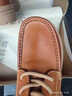 木林森（MULINSEN）男鞋春夏季新款真皮鞋男士頭層牛皮鞋休閑鞋舒適耐磨馬丁靴工裝鞋 黃棕 標準皮鞋碼 41 曬單實(shí)拍圖