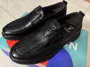 意爾康男鞋商務(wù)休閑鞋舒適一腳蹬駕車(chē)鞋男士單鞋 61314W 黑色 42 曬單實(shí)拍圖