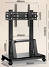 匠無(wú)同電視移動(dòng)支架【32-70英寸】落地推車(chē)支架一體機可移動(dòng)架子帶輪子臥室 曬單實(shí)拍圖