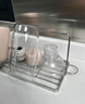 家佰利不銹鋼瀝水杯架倒掛折疊菜板鍋蓋收納架保溫杯水杯置物架 曬單實(shí)拍圖