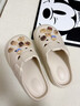 利達妮（TZLDN）eva洞洞鞋女士外穿防滑夏季防臭踩屎感家居家用沙灘涼鞋包頭拖鞋 小熊基地(12個(gè)) 38-39 【標準碼】 曬單實(shí)拍圖