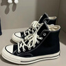 匡威（Converse）1970s 三星標經(jīng)典高幫鞋情侶運動(dòng)鞋學(xué)生鞋休閑帆布鞋男鞋女鞋 162050C 經(jīng)典黑 38 /5.5 曬單實(shí)拍圖